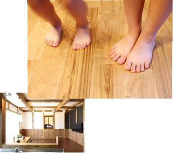 無垢の床のイメージ