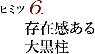 ヒミツ6 存在感ある大黒柱