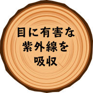 目に有害な紫外線を吸収